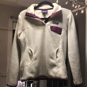 White with Purple Patagonia Sweater